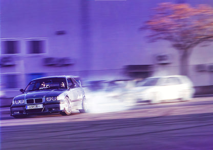 BMW Drift - Metal Poster