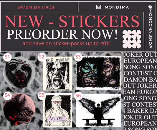 Preorder Sticker - Stickerpack discount will be calculated at checkout! Shipped from 09/15/2024